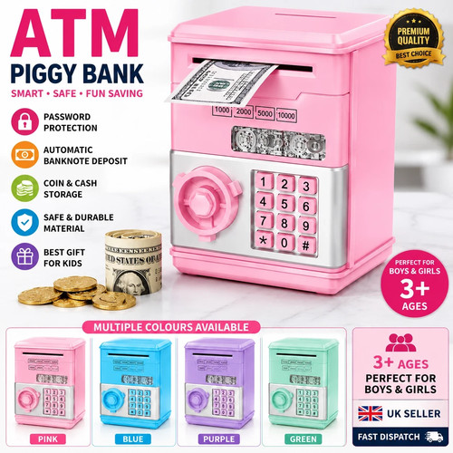 Kids atm piggy bank password - bank,