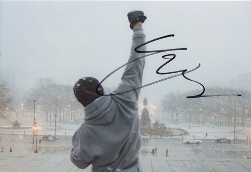 Sylvester stallone signed 12x8 - sylvester,