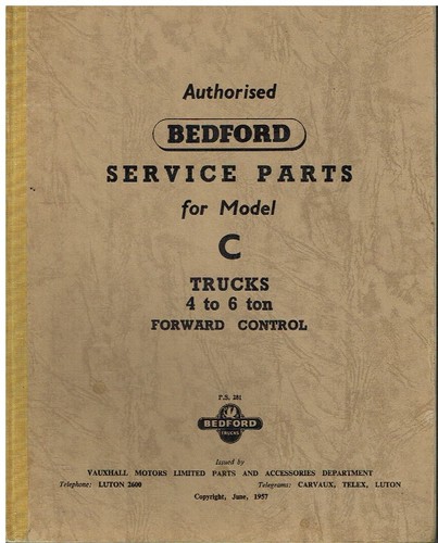 Bedford model ton trucks - c, 4-6