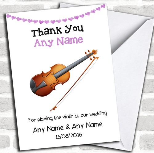 Thank you for playing violin - thank,