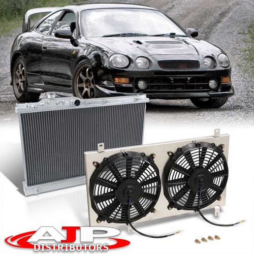 Dual core aluminum radiator - aluminum, +