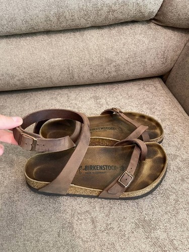 Birkenstock yara brown leather - birkenstock,