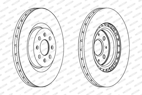 Ferodo ddf1773c brake discs - ddf1773c,