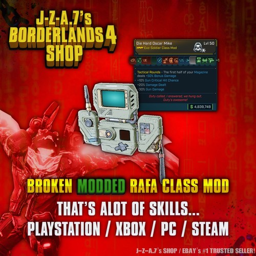 Borderlands modded rafa - 4✨,