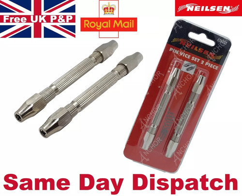 2pc pin vice brass double - brass,