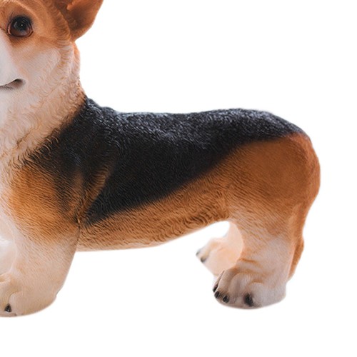 Cute black dog figurine - cute,