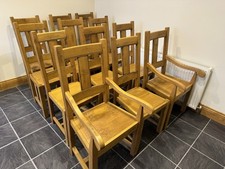 Solid Oak Dinning Chairs, New