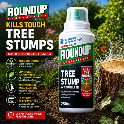 Roundup tree stump root - roundup,
