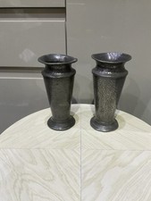 Vintage Old Vases Pair Hand