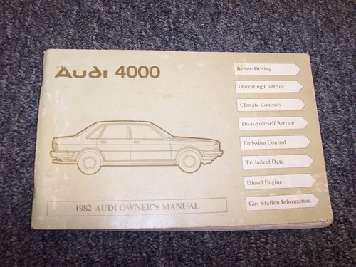 1982 audi 4000 - audi, diesel