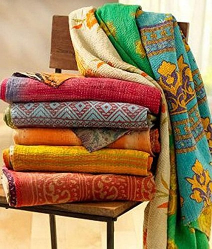 Vintage kantha quilt patchwork - kantha,