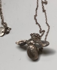 Alex Monroe Silver Bee Pendant Necklace – Signature Nature Inspired Design