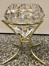 Diamond Shaped Solitaire Candle Holder Partylite Tea Light Candle