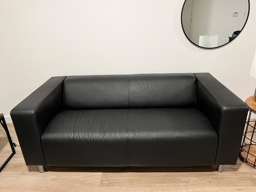 Sofá sala ikea negro - sofá,