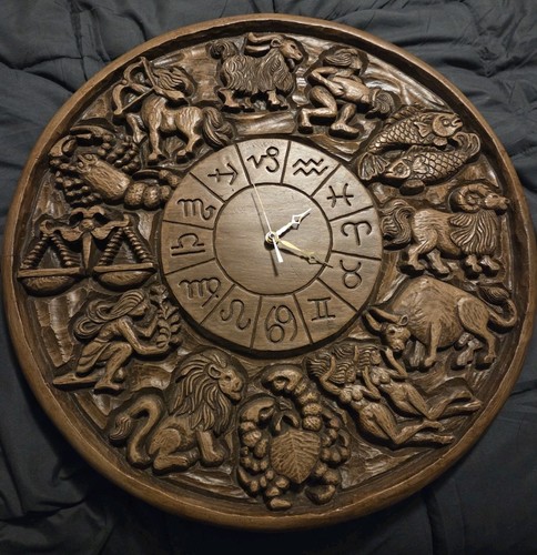 Vintage zodiak wooden - zodiak,