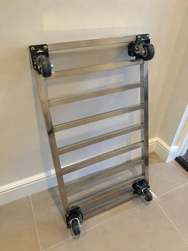 Stainless steel trolley used - steel,