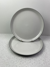 Tesco Aura Grey 2 x  Dinner Plates Superb Condition 27cm