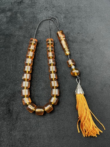 Authentic blue amber komboloi - blue,