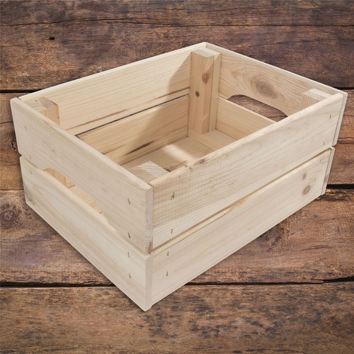Small wooden crate storage - small,