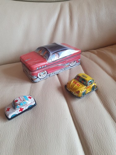 Lot tinplate toys car - tinplate,