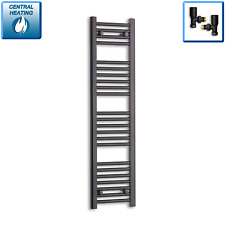 1200 mm High 300 mm Wide  Black Heated Towel Rail Radiator Designer Bathroom Rad