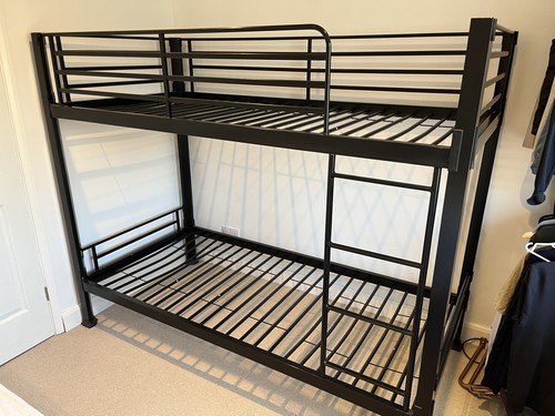 Metal bunk beds with ladder - metal,