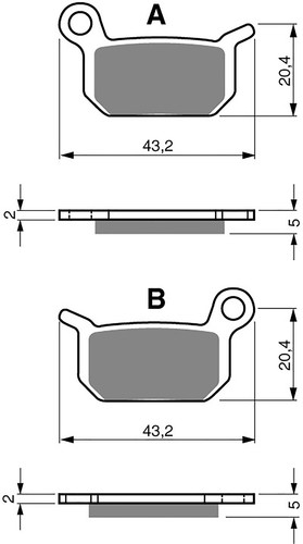 Goldfren rear brake - rear,