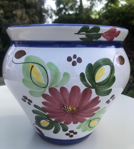 Hand painted spanish planter - spanish,