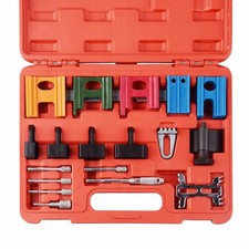 19 PC Engine Universal Timing Belt Chain Camshaft Flywheel Locking Tool Set Kit