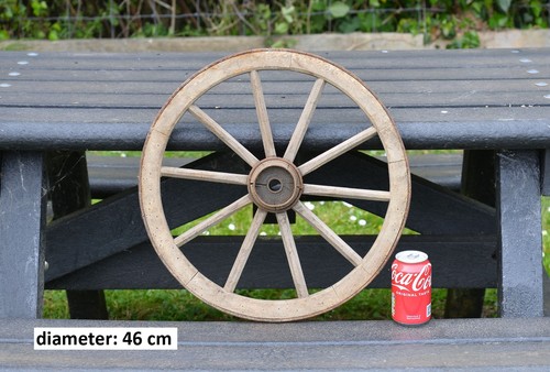 Vintage old wooden cart wagon