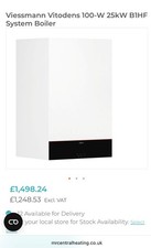 Gas central heating boiler used