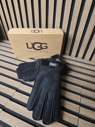 Ugg womens black gloves - black, boxed