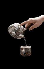 Handcrafted Silver teapot With