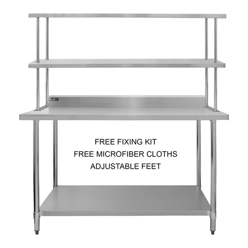 Stainless steel catering table - steel,
