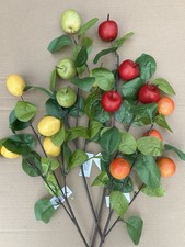 4x Artificial Fruit Stems Tree