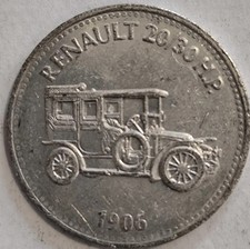 Medal - Shell Historic Cars Renault 20/30 H.P. 1906 🇬🇧 UNITED KINGDOM 