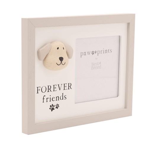 Dog pebble photo - frame, of