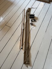 Vintage Cane SHARPS Spinning Rod & Boxed ABU Ambassadeur Reel Salmon Pike