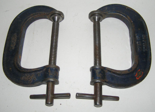 Pair woden g cramps - pair, of