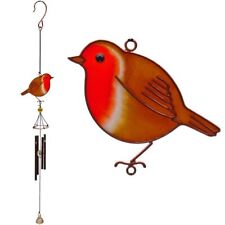 Robin Windchime Garden Suncatcher Chime Mobile With Bells 51cm