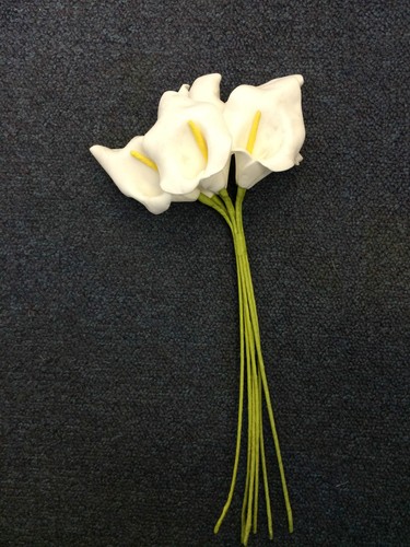 Foam calla lilies flowers 45cm - lilies,