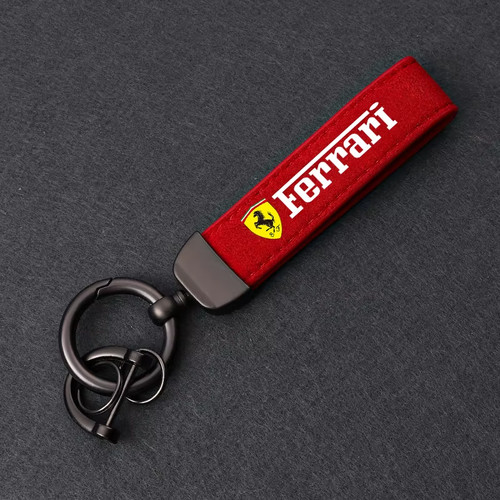 Ferrari red keyring - keyring, keychain