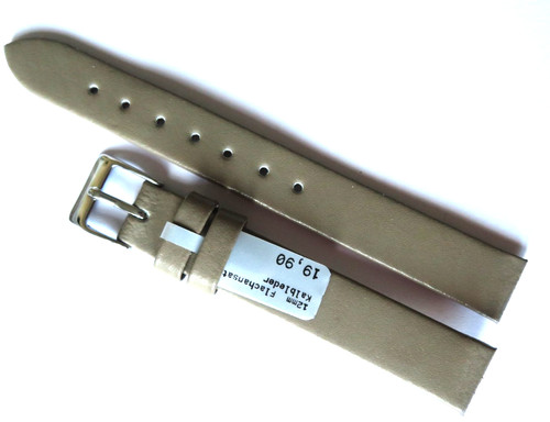 Watch band leather grey mm - grey,