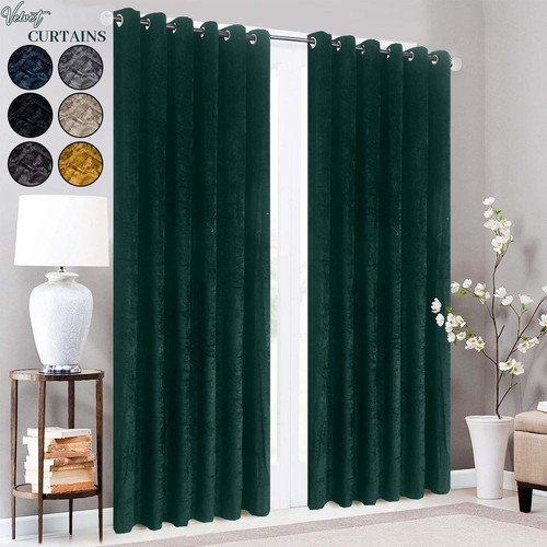 Thick velvet blackout curtains - thick,