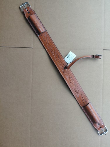 Western leather rear cinch - rear,