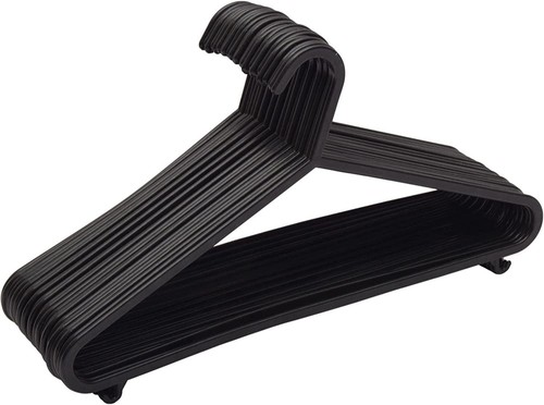 Plastic hanger black - plastic, coat