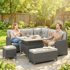 6 PCs Rattan Garden Furniture