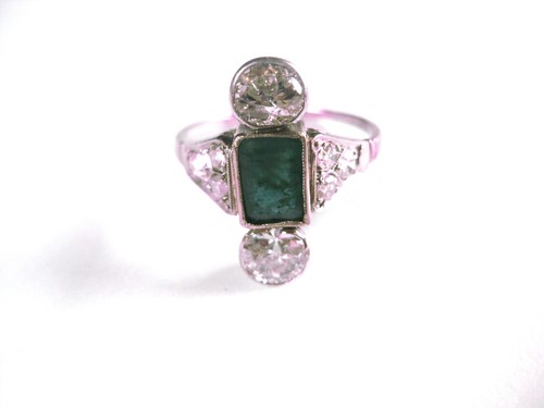 Antique ring white - antique,