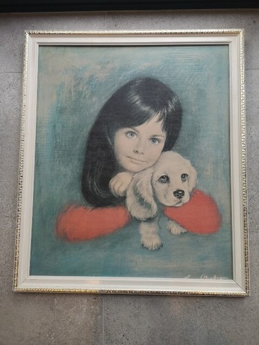 Large vintage framed - vintage, louis