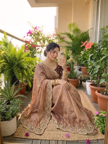 Saree blouse bollywood party - blouse,